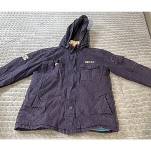 Naartjie Kids Blue Hooded Coat Jacket See pics